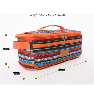 Bolsa organizadora de cocina al aire libre de estilo étnico, contenedor de almacenamiento portátil para uso en campamentos, picnics y viajes - Product Image 4