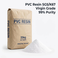 Prix de la poudre de chlorure de polyvinyle / résine PVC de qualité vierge SG5 / K67 de Zhongtai Industry