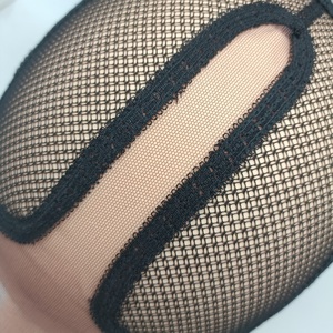 Mũ tóc giả màu đen thoáng khí để làm tóc giả tốt nhất lưới ren phía trước mũ tóc giả với dây đai điều chỉnh nắp lưới trong kho - Product Image 5