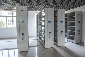 Jingye Thư Viện Đồ Nội Thất Kim Loại Cuốn Sách Di Động Kệ Lưu Trữ Dày đặc Khung Thông Minh Di Động Kệ Lưu Trữ - Product Image 4