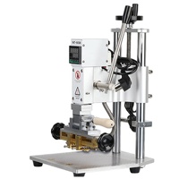 Machine de marquage à chaud WT-90SK avec fixation à bascule pour changement rapide de matrice, production en série de logos sur cuir, bois et sacs
