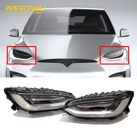 PERFECTRAIL 1034314-00-F 1034315-00-F Faro Delantero Izquierdo y Derecho LED de Fábrica para Tesla Model X 2021-2024
