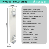 Antena Sectorial MIMO Arronna S416152 WiFi 2.4GHz 4G LTE