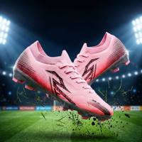 Chaussures de football Elite Speed Pro 2026 - Rose Vibrant Dégradé - Crampons professionnels légers FG/AG pour Hommes et Jeunes