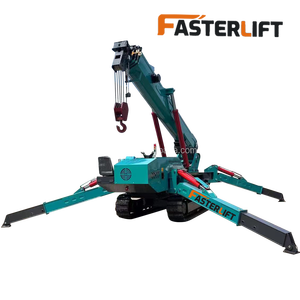 3-12 tấn tự hành Crawler Spider Crane với không dây điều khiển từ xa Telescopic ARM trong kho - Product Image 4