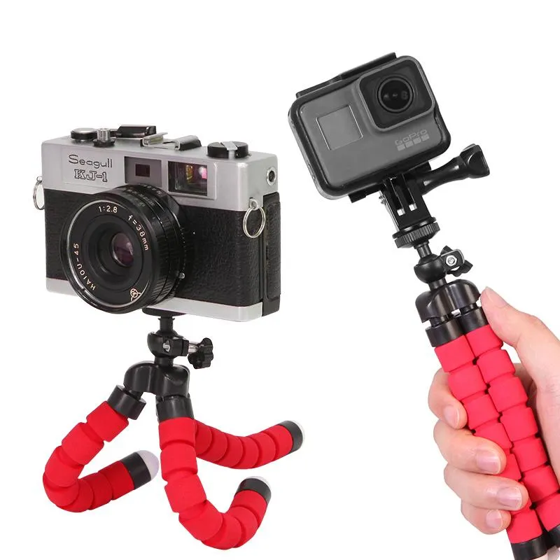 Tripod for Phone Flexible Sponge Octopus Mini Tripod for IPhone Mini Camera Tripod Phone Holder Clip Stand