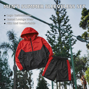 Ensemble de vestes deux pièces brodées printemps-automne 2027, légères, de haute qualité, décontractées, simples, haut de gamme, streetwear pour hommes, vestes pour hommes - Product Image 3