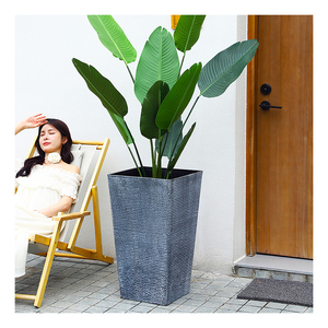 Prix de gros Pots de fleurs carrés hauts <span class=keywords><strong>40</strong></span> <span class=keywords><strong>cm</strong></span> Vente chaude Pots de fleurs et jardinières pour plantes d'intérieur 15,7 pouces <span class=keywords><strong>Pot</strong></span> de fleurs épaissi - Product Image 5
