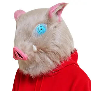 Novelty Mask Halloween Cosplay pig head mask Party Trick Funny Halloween Mask Hat Anime character props Dropshipping 1 PCS