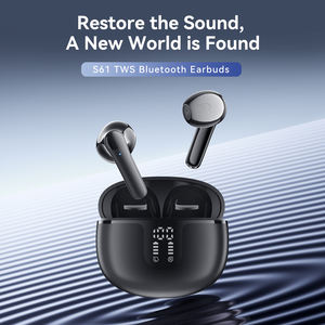 Auriculares inalámbricos intrauditivos originales S61 TWs versión BT 5,3 auriculares estéreo inalámbricos verdaderos para juegos con micrófono LED para Oppo Vivo - Product Image 2