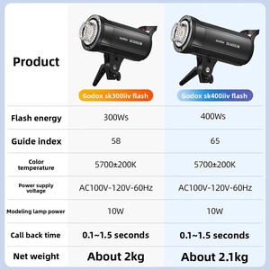 Godox SK400IIV 400W, Flash de Estudio con Control por Aplicación, Luz de Relleno para Ropa, Fotos de Identificación, Alimentos, Accesorios, Equipo de Fotografía - Product Image 2