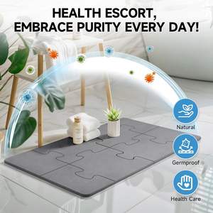 Alfombra <span class=keywords><strong>de</strong></span> baño CF grande <span class=keywords><strong>de</strong></span> 32x20 pulgadas empalmada, alfombrilla <span class=keywords><strong>de</strong></span> <span class=keywords><strong>ducha</strong></span> <span class=keywords><strong>de</strong></span> cocina, alfombrilla <span class=keywords><strong>de</strong></span> baño <span class=keywords><strong>de</strong></span> piedra absorbente antideslizante para secado <span class=keywords><strong>de</strong></span> platos <span class=keywords><strong>de</strong></span> bañera - Product Image 5