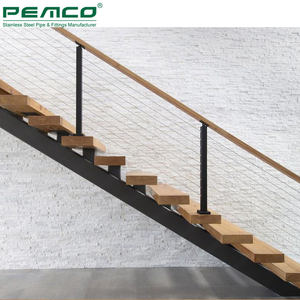 Rambarde <span class=keywords><strong>pour</strong></span> escaliers d'hôtel, câble en <span class=keywords><strong>acier</strong></span> inoxydable 304/316, vente en gros, à bas prix - Product Image 5