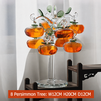 Ornement en cristal Arbre de kaki, porte-bonheur pour tous les vœux, pour salon, cave à vin, entrée, décoration intérieure, cadeau de pendaison de crémaillère