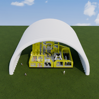 Tente gonflable d'abri de structure de bâtiment de dôme d'air de sports de la publicité de qualité commerciale pour des parcs à thème