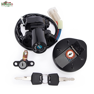 KOLMIO-LAM pour <span class=keywords><strong>Yamaha</strong></span> XT660 XT660R XT660X <span class=keywords><strong>XT</strong></span>-<span class=keywords><strong>660</strong></span> <span class=keywords><strong>XT</strong></span> <span class=keywords><strong>660</strong></span> R X Kit de serrures de réservoir d'essence, de contact et de selle avec clés 2004-2011 2014 - Product Image 1