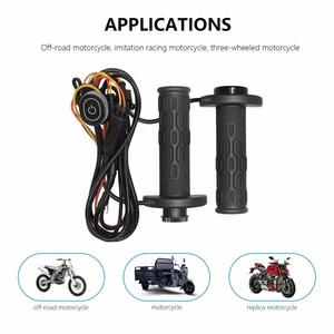 Poignées de moto électriques chauffantes tout-terrain en silicone avec contrôle de température à mémoire 5+1 vitesses et systèmes de commutation CNC - Product Image 3