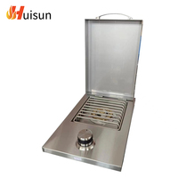 Nouvelle Arrivée Stable Qualité Portable Côté Commercial Simple Brûleur Cuisinière À Gaz Extérieur Intégré Cuisine Grill