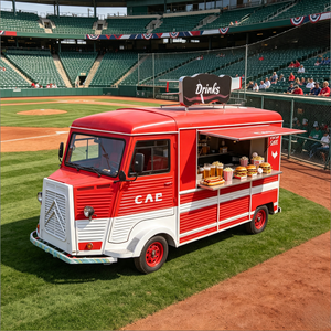 Camion de restauration gourmet avec ligne de cuisson professionnelle pour cafés, marchés, festivals, événements et services de traiteur mobile - Product Image 1
