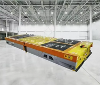 Chariot de transfert robotisé AGV électrique industriel autonome certifié CE, navigation magnétique, véhicule à guidage automatique de 30 tonnes