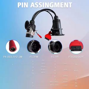 Camión EBS ISO 7638 OBD2 Cable adaptador de diagnóstico de remolque para, para Autel, para <span class=keywords><strong>Autocom</strong></span> y muchos otros vehículos de camión - Product Image 3