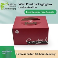 Nouvelle boîte cadeau carrée portable pour gâteau d'anniversaire, boîte d'emballage alimentaire simple ou double couche pour pâtisseries, desserts et collations festives