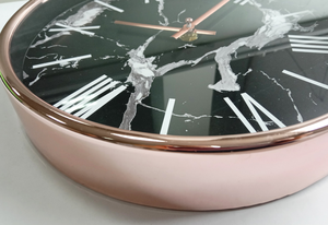 Hot Selling Custom Design <b>Logo</b> <b>Wall</b> Clocks Simple Plastic Frame Glass Cover Quartz Single Face Needle Display for Living Room - Product Image 5