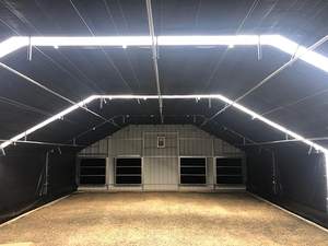 ชุดเรือนกระจกแบบปิดได้สำหรับบ้านเห็ดช่วงเดียวอุโมงค์สูงขนาดใหญ่พร้อมการกีดกันแสงทำจากวัสดุ PE - Product Image 4