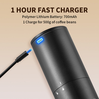 Moulin à café électrique automatique portable, mini, rechargeable, sans fil, avec 10 niveaux de réglage