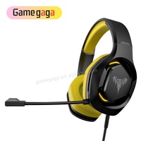 Casque de jeu avec suppression active du bruit, microphone USB 3,5 mm/7.1, compatible PS4/téléphone portable/PC, filaire, étanche IPX-1, 20 Hz-20 kHz, 32 W