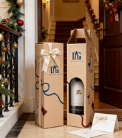Vente en gros d'usine : Coffret de présentation en cuir pour 2 bouteilles, emballage cadeau pour vin et boîtes d'expédition de vin personnalisées