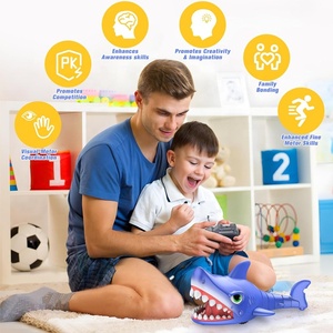 2.4G điều khiển từ xa tự động săn cá mập Đồ chơi cắn hành động và trò chơi khăm Lập Trình RC điện xoay cá mập điên với âm nhạc - Product Image 2