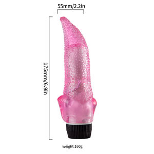 Женский мягкий вибратор для поцелуя языка, электрический массажный фаллоимитатор с вращающимся волшебным медовым языком, нежный вибратор с розой - Product Image 6