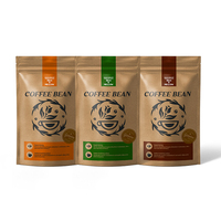 Sachet Doypack biodégradable à fermeture éclair, en papier kraft, personnalisé pour snacks, noix de cajou, épices et fruits à coque
