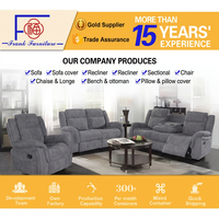 Frank Möbel Bestseller Hochwertiges 3+2+1 Relaxsofa-Set Konvertierbar mit Kühlfunktion für Wohnzimmermöbel