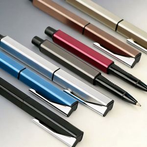 High-grade Metal Triangular Metal Gel <b>Pens</b> Wholesale Promotional Business Signature <b>Pen</b> Black Custom <b>Pen</b> for Corporate Events - Product Image 3