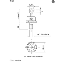 Diode thyristor à borne à vis haute puissance SEMIDUKEN DKD70HF(R) en cuivre 70A 200V à 1600V Redresseur à contrôle de phase 40A 50A 60A 70A 85A