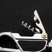 Porte-clés de voiture JOBON personnalisé avec logo, en alliage de zinc vintage de luxe, de haute qualité, 3 en 1, avec ouvre-bouteille, lumière LED, boîte cadeau