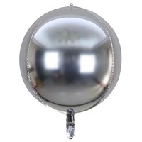 Ballon sphérique gonflable 4D coloré de 10, 15, 18, 22 pouces avec impression personnalisée Joyeux Anniversaire et Joyeux Noël