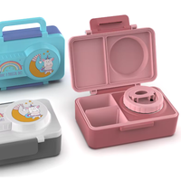 AOHEA Boîte à lunch en plastique personnalisée de grande capacité, nouvelle, pour étudiants, employés de bureau, avec bol à soupe
