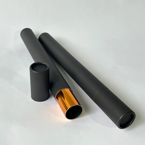 Tube en papier cylindrique fin personnalisé fait à la main, recyclé, écologique, design à poussoir disparaissant, emballage de haute qualité, couleur personnalisée - Product Image 2