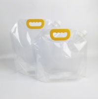 Pochette à bec debout de 1L à 10 litres avec poignée en aluminium transparent café eau jus de riz emballage gallon sac de boisson