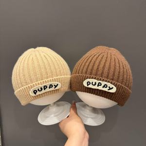 หมวกไหมพรมเด็กผู้ชายและเด็กผู้หญิงสำหรับฤดูใบไม้ร่วง/ฤดูหนาว สไตล์เกาหลี ผลิตจากผ้าสแปนเด็กซ์/ผ้าฝ้าย  แบบสวมหัว  หนานุ่ม อุ่นสบาย  พร้อมลายตัวอักษร - Product Image 3