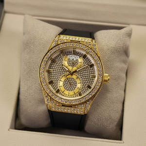 <span class=keywords><strong>Reloj</strong></span> de Mujer <span class=keywords><strong>Guess</strong></span> GW0439L1 con Logotipo Personalizado, 39 mm, Detalles de <span class=keywords><strong>Diamantes</strong></span>, Acero Inoxidable, Cuarzo, Cronógrafo, Correa de Silicona, Venta al Por Mayor - Product Image 1