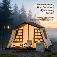 Tente de camping Ridge, ensemble complet, une chambre, un salon, imperméable 3000 mm, coupe-vent, familiale, double couche, Oxford
