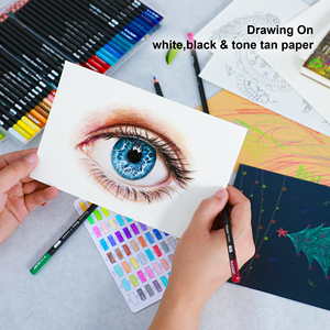 <span class=keywords><strong>Crayon</strong></span> de <span class=keywords><strong>couleur</strong></span> Offre Spéciale de haute qualité couleurs vives Soft Core Black Barrel prix bon marché 72 pièces dans une boîte en <span class=keywords><strong>papier</strong></span> pour artiste et débutants - Product Image 5