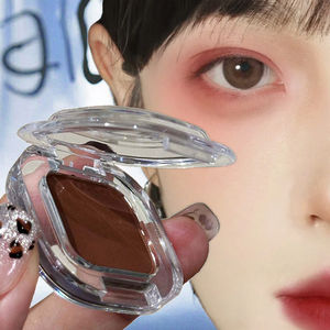 <span class=keywords><strong>Fard</strong></span> <span class=keywords><strong>à</strong></span> paupières en poudre rouge brun mat avec paillettes nacrées, faible saturation, ombre de terre, maquillage minéral imperméable, dropshipping - Product Image 6