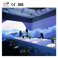 Proyección 3D inmersiva Proyector de suelo de pared interactivo Restaurante Hotel Software de sistema de proyección de mapeo inmersivo