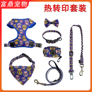 Juego de correas ajustables para perros de 8 piezas, correa para pasear perros y gatos, conjunto de arnés para perros pequeños - Product Image 5