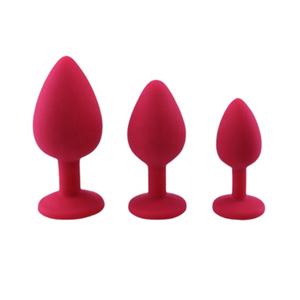 Tapón Anal de Silicona con Cristal de Diamante, Juguete Sexual para Adultos, Juego de Entrenamiento Anal de 3 Piezas - Product Image 1